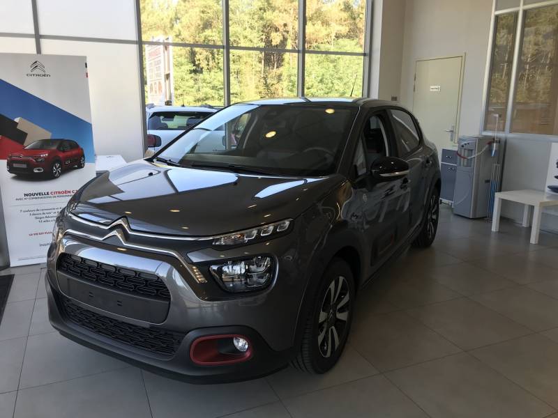 trouver nlle c3 citroen gris platinium toit noir au garage citroen brice à parempuyre proche eysines