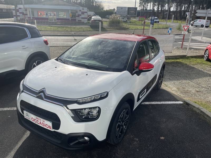 acheter nouvelle c3 feel pack blanche toit rouge au garage citroen brice à parempuyre proche le bouscat