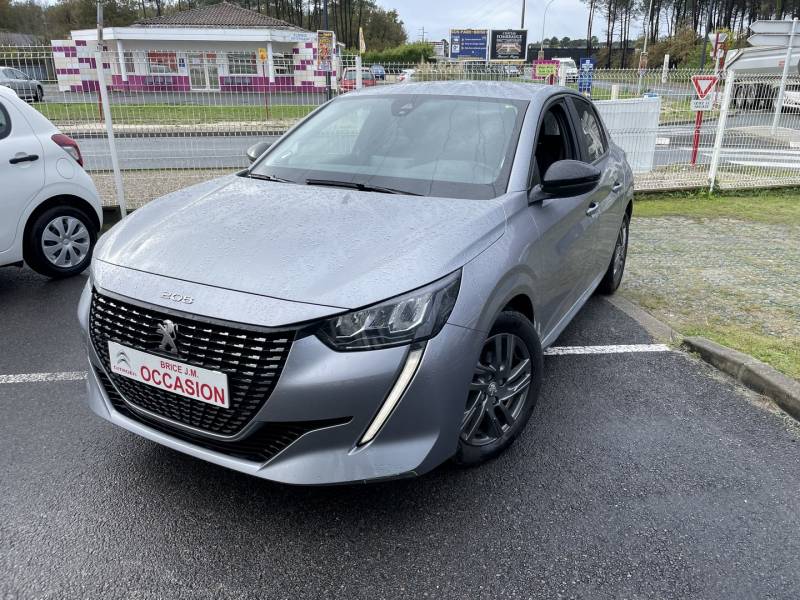Acheter en LOA peugeot 208 pas cher active pack gris acier occasion faible kilometrage au garage brice près ludon médoc